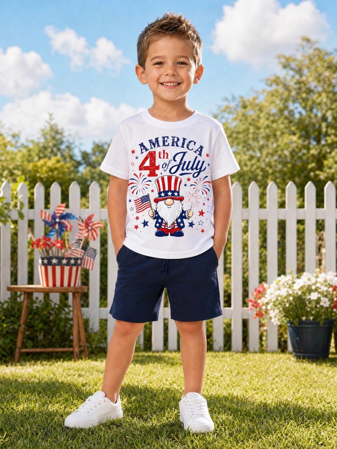 America 4th of July Gnome Shirt