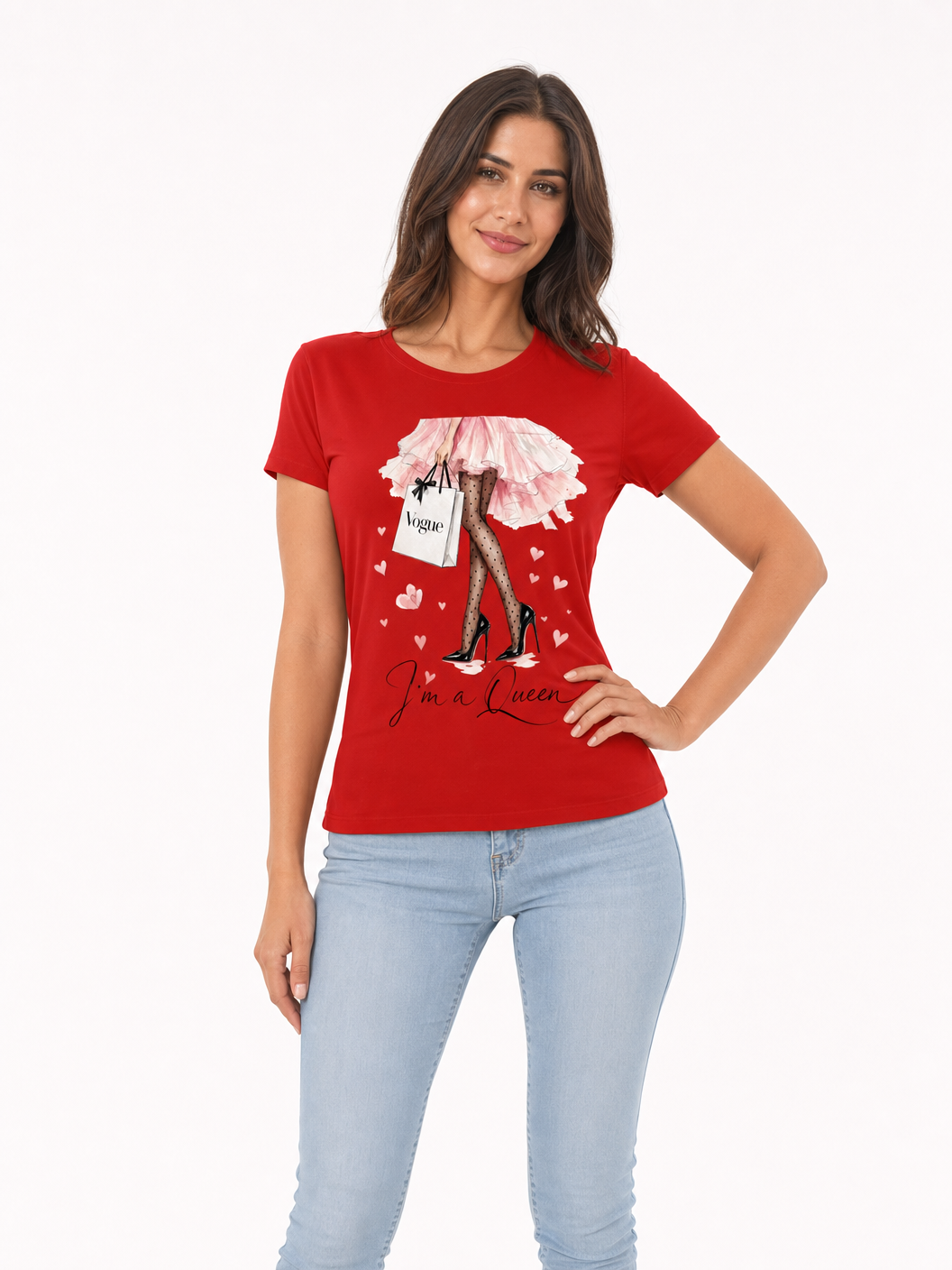I'm a Queen Graphic Tee - Red