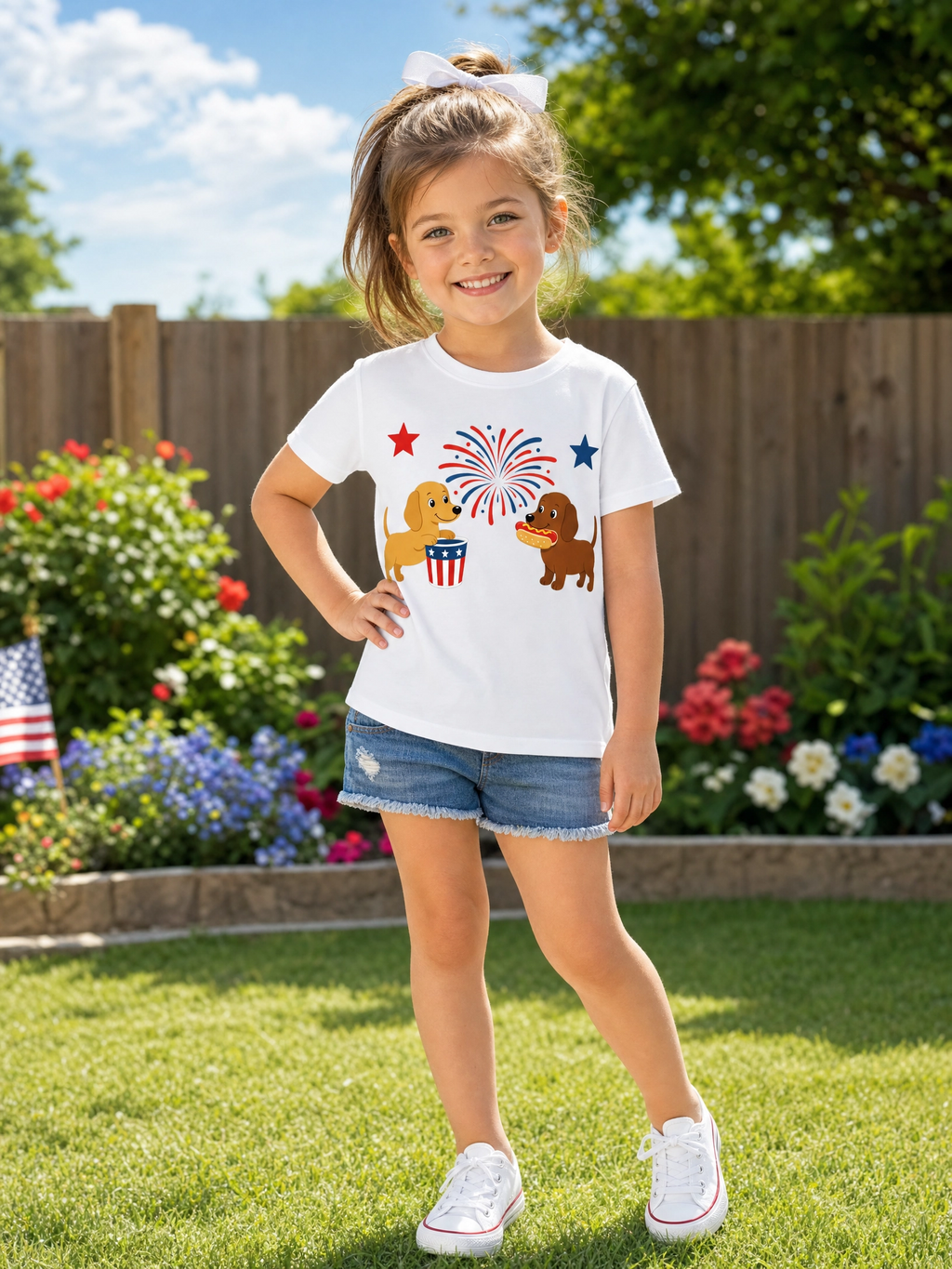 Dachshund Dogs July 4th Shirt (Unisex)