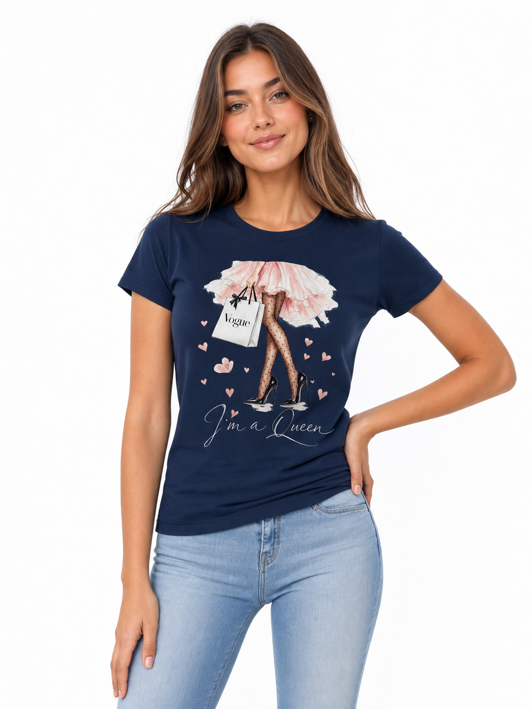 I'm a Queen Graphic Tee - Navy